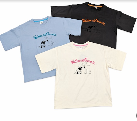 レデース　ウォレスとグルミット　半袖Tシャツ　2型アソート　12枚入り 1003990641