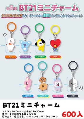 BT２１チャーム　全8種アソート　600個入
