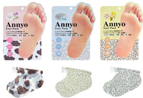 Ａｎｎｙｏ（アンヨ） フットパック/フットパック かかと用　　全3種アソート　72個入り 4966680248575・4966680248582・4966680248599/4966680249077