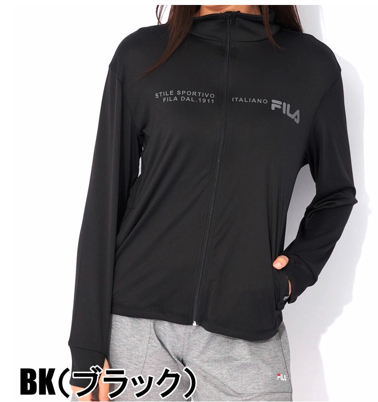フィラ（FILA）　レディース　ラッシュガード無地　フルジップ立ち襟UVウェア　大きいサイズ　20枚入り  324672-0