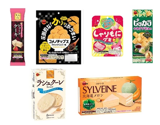 ブルボン　菓子　全6種　250～1200個入り 4901360363995・4901360367023・4901360366507・4901360366446・4901360353675・4901360368112