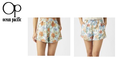 【OP】オーシャンパシフィック　レディース　UV花柄 　ボードショーツ ショートパンツ　全2色アソート　20枚入り 524414