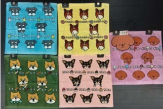 【わんちゃんといっしょ】ウォッシュタオル　120枚入り  1003971921