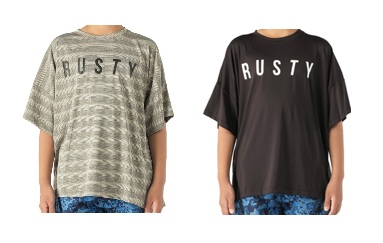 【RUSTY】ラスティ　キッズ　ラッシュガード　半袖UVTシャツ　全2色アソート　20枚入り 962460