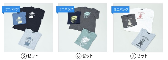 半袖アウトドア柄Ｔシャツ　⑤～⑦　10枚入り