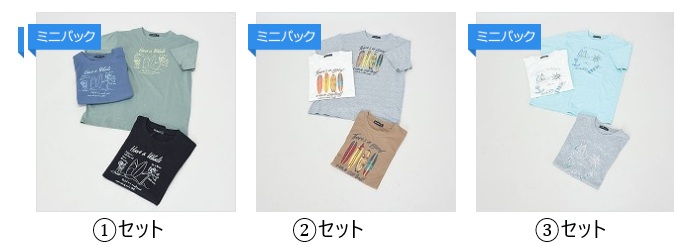 半袖サーフプリントＴシャツ　①～③　10枚入り