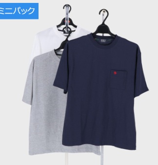 ＰＯＬＯ　メンズ　無地半袖片ポケシャツ　5枚入