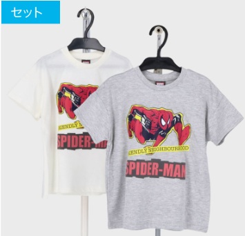 スパイダーマン　半袖Ｔシャツ　8枚入り