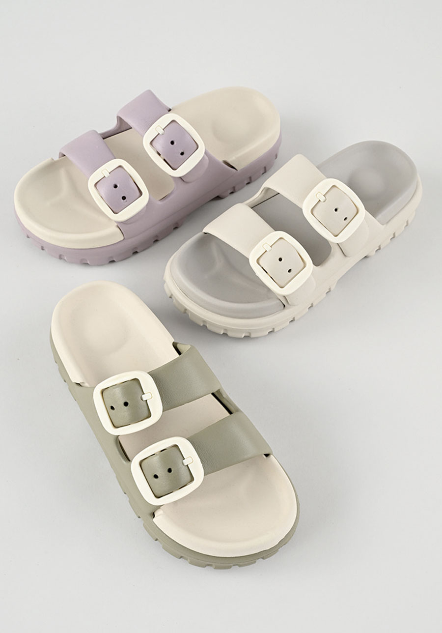 むにっとツートンダンブルベルトENAクロッグ　24足入