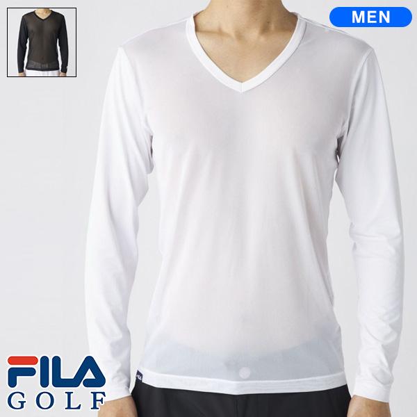 【FILA　GOLF】フィラゴルフ　メンズ　袖接触冷感Ｖネックインナー　20枚入り