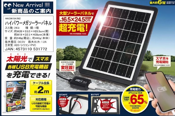 ハイパワーソーラーパネル　24個入