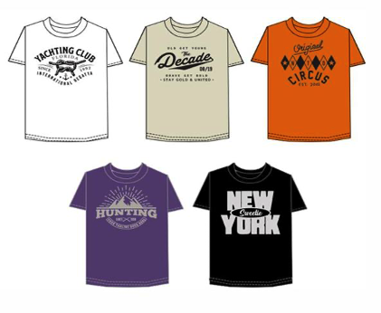 C100天竺半袖プリントTシャツ　30枚入り