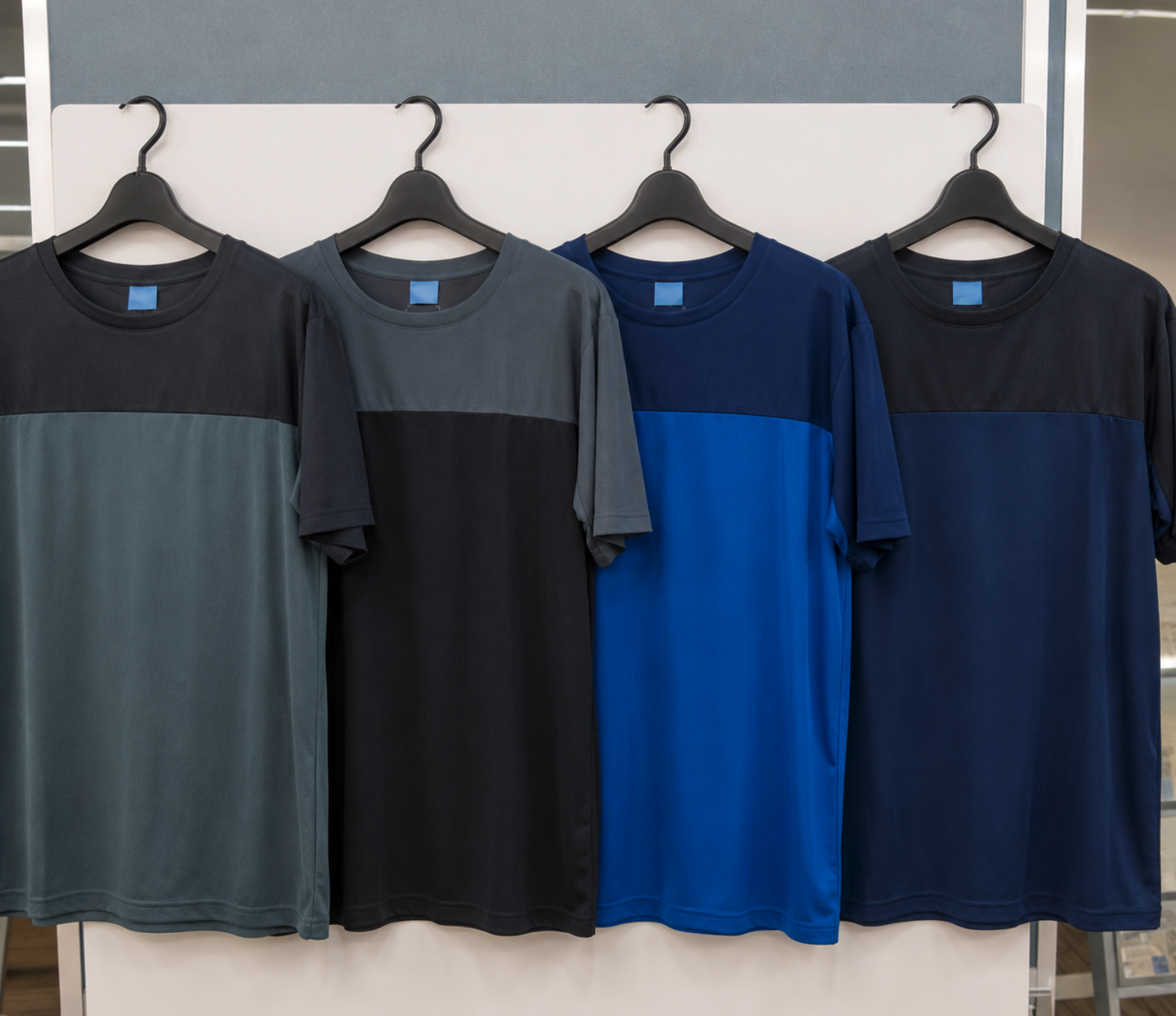 DRYメッシュ　半袖胸切り替えT　30枚入り