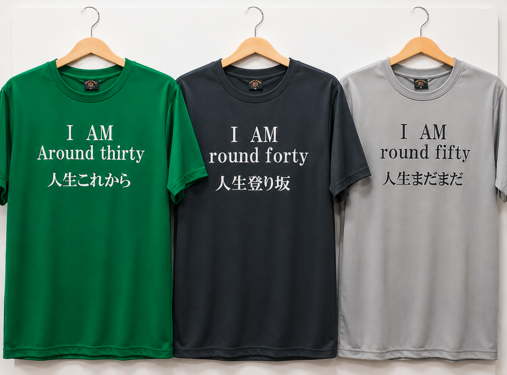 DRY半袖オモシロTシャツ（カラー）　30枚入り