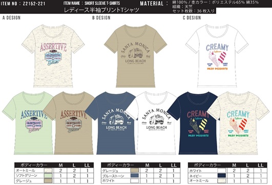 半袖　プリントTシャツ　36枚入り
