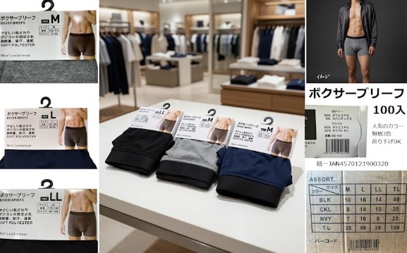 199円！激安！【特価】ボクサーブリーフ　100枚入り