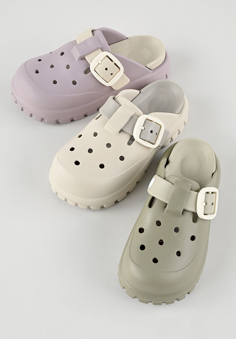 むにっと　ツートンツートンEVAクロッグ　24足入　S・M・L