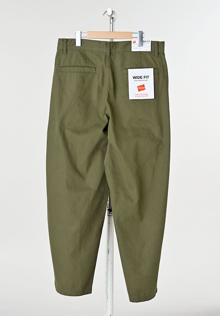 メンズ　Hanes　チノワイドフィットパンツ　12本入り　M・L・LL　アソートセット