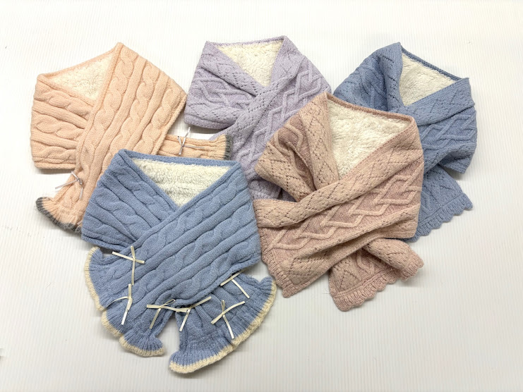 【特価】ニット×ボアプチマフラー　24枚入り