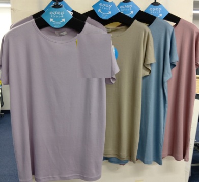 9月8日11時までのタイムセール！！大寸のびのびストレッチ　フレンチT/ノースリーブ　18～22枚入り