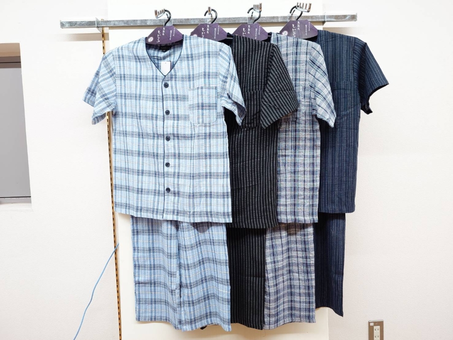 9月8日11時までのタイムセール！！先染しじら半袖V首7分丈スーツ　20枚入り