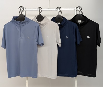 9月8日11時までのタイムセール！！【S-3】COOLメッシュハーフジップTシャツ　20枚入り