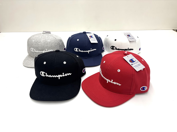【Champion】ストレートキャップ　5個入り