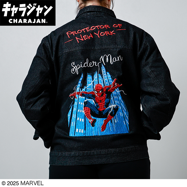 【キャラジャン】Marvel マーベル スパイダーマン スパイダーマン「ヒロイックハンド」 ジージャン(M)/(L)/(3L) 売り場映え抜群！1枚から購入OK