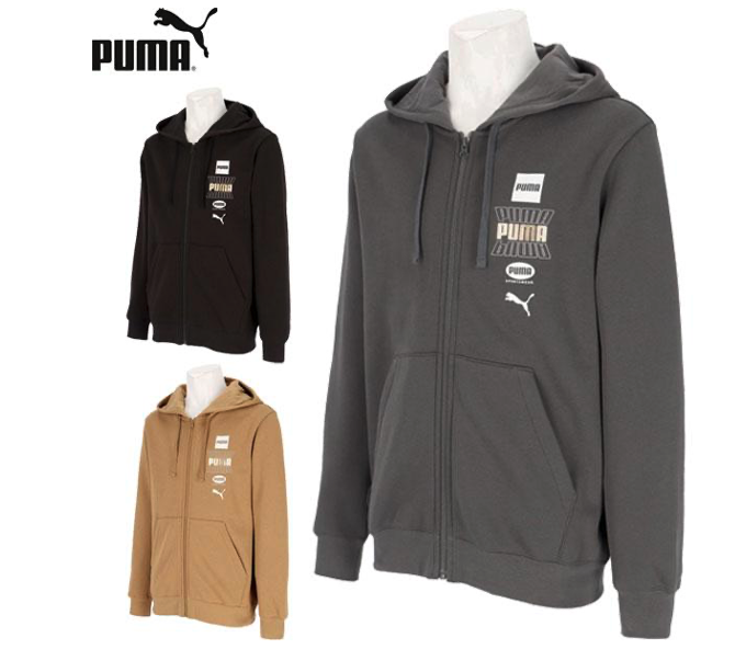 PUMA　　メンズ プーマ裏起毛ZIPパーカー　12枚入り