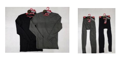 発熱ワッフル　長袖丸首/タイツ　30枚入り