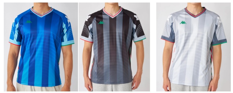 【KAPPA】カッパ　 メンズ　カラーブロックゲーム半袖Tシャツ 　20枚入り