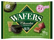 不二屋　ショコラウェファース　抹茶　袋　180個入り