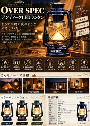 ラスト34個のみ★ｱｽｸﾙにて5250円販売中～電池式で安心♪AVER SPEC　LED　ランタン　34個入