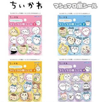 ちいかわ　マシュマロ風シール　144個入