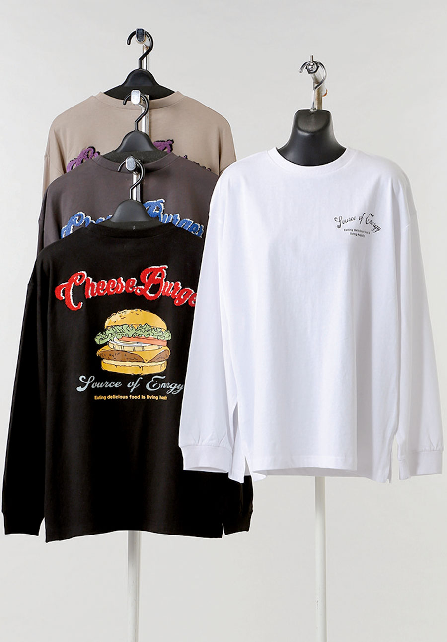 婦人　天竺長袖Tシャツ/ロゴpt+サガラワッペン　16枚入り　1003614151