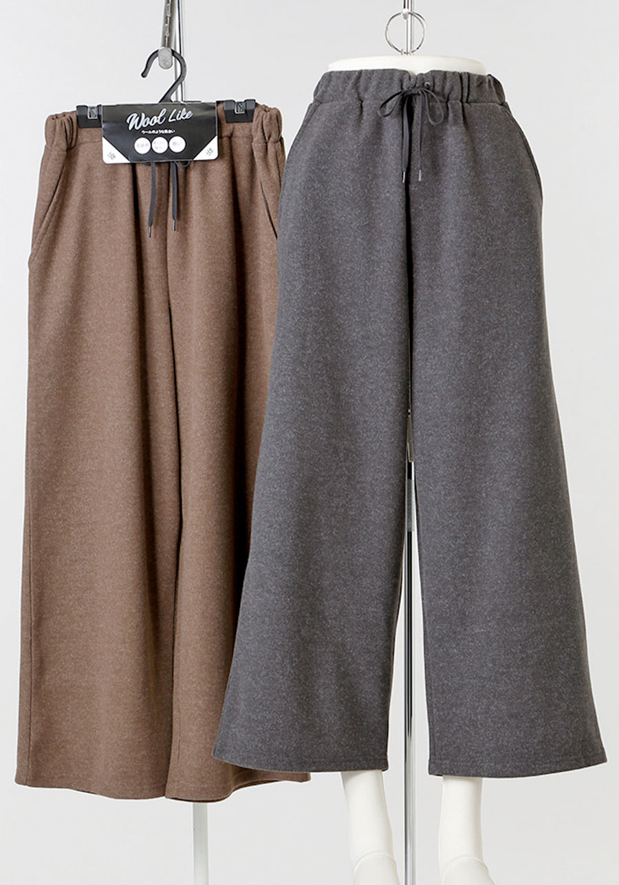 残り僅か！！売れ筋商品　ウールライクワイドパンツ  　15枚入り　1003975241