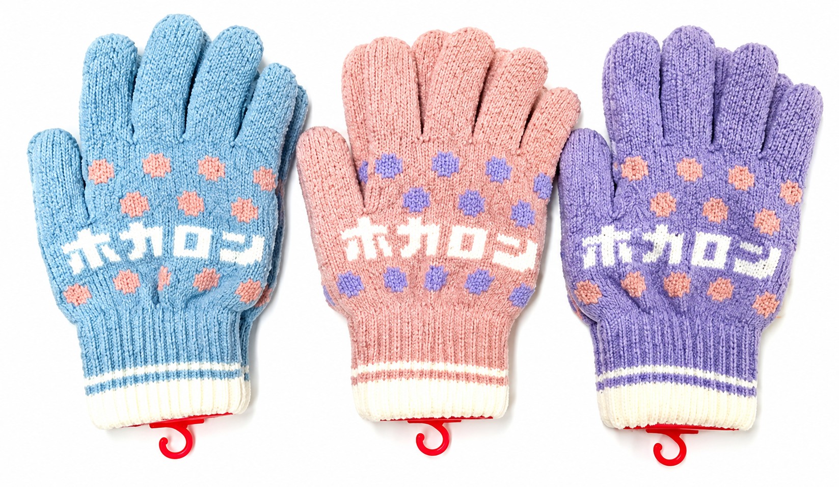 【ホカロン】発熱二重編みドット柄手袋　30双入り