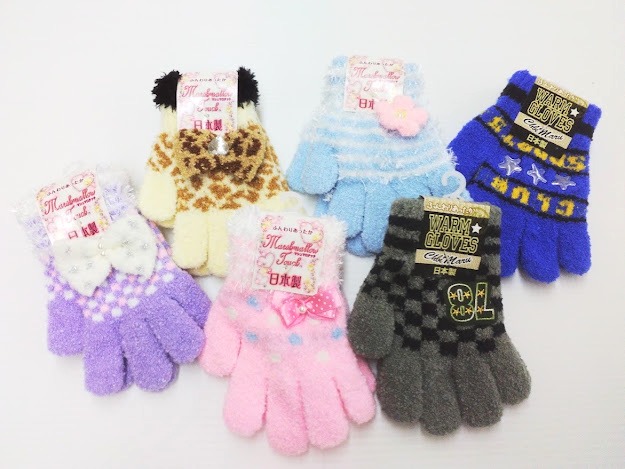 国産モチーフ付き手袋　30双入り