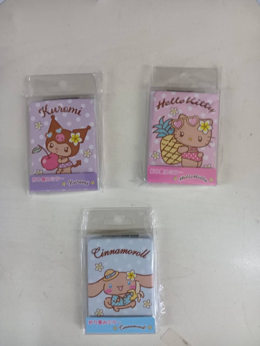 【10/27　11時までSALE!】キャラ 折りたたみミラー(800)　50枚入り
