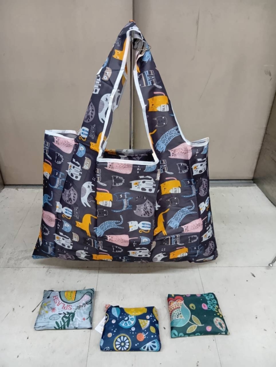 【10/27　11時までSALE!】プリントコンパクトエコバッグ　36個入り
