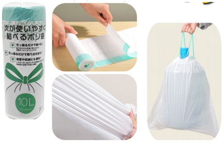 取っ手付きロールポリ袋　10Ｌ   　80個入 4570036199000