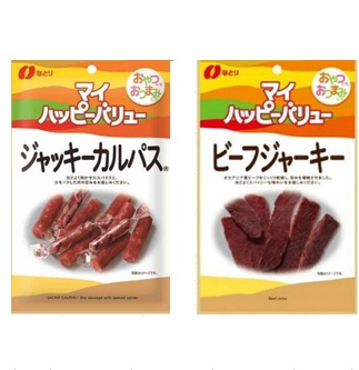 なとり MY　ジャッキーカルパス/ビーフジャーキー　200個入り 4902181105306・4902181102442