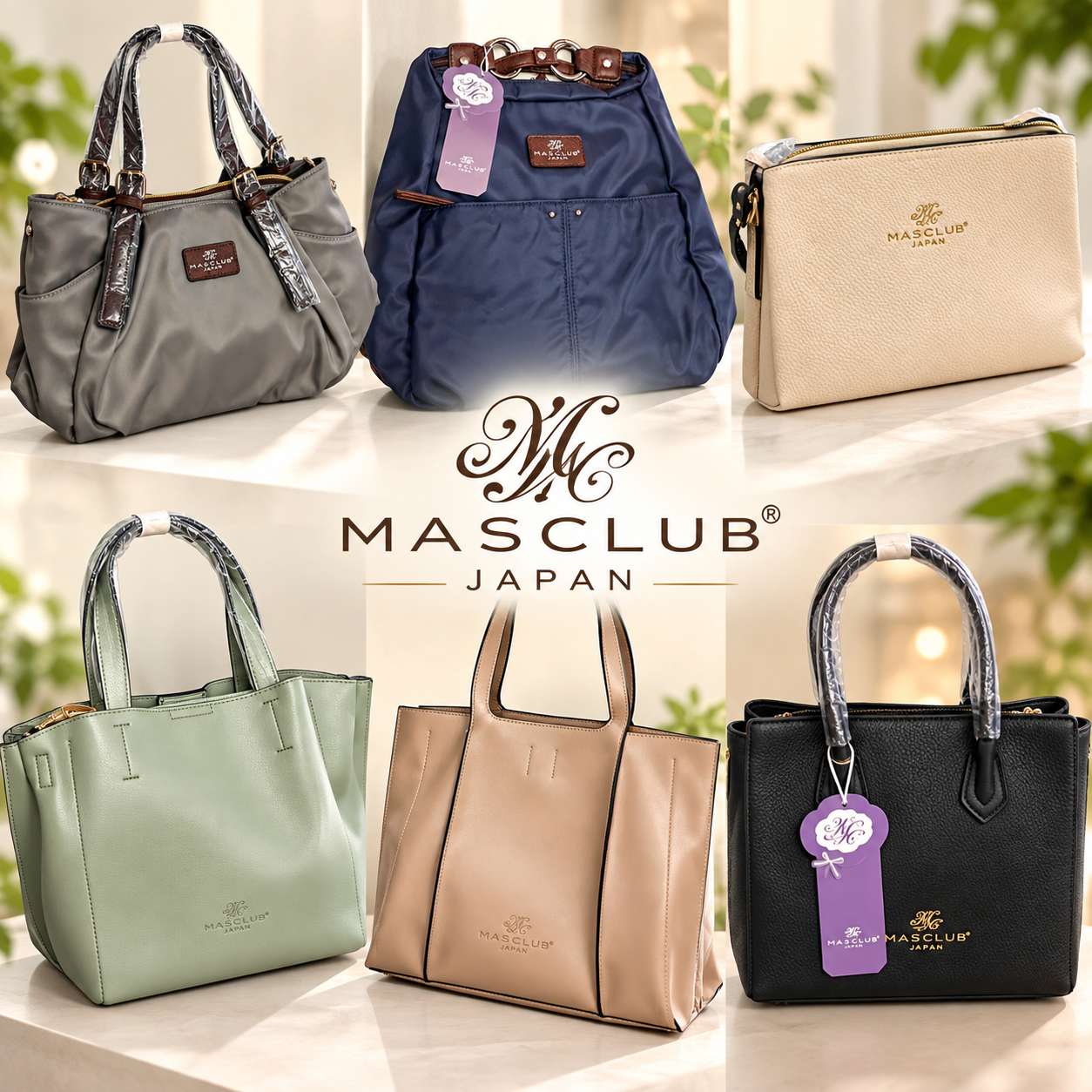 【上代9,900円～→1点999円】新品サンプル品 MASCLUB JAPAN レディースバッグ 6点セット【現品限り】
