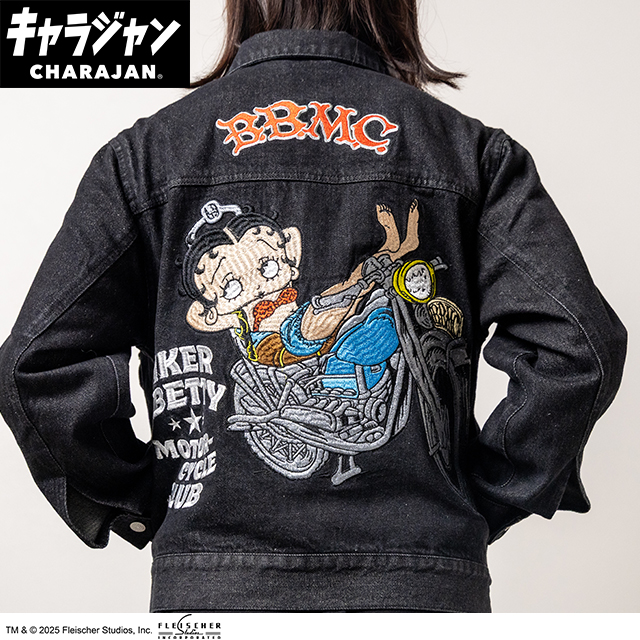 【キャラジャン】ベティー・ブープTM ベティー ブープTM「ヴィンテージバイカー」 ジージャン 売り場映え抜群！1枚から購入OK