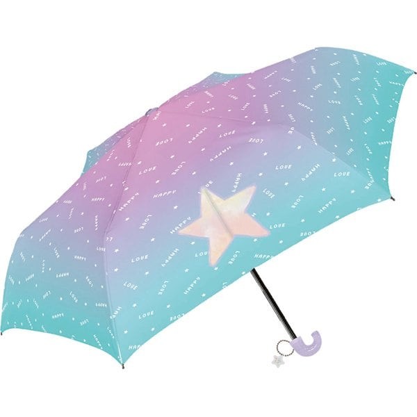 特価!!!折りたたみ傘 50cm ハッピーラブ サックス 521-017　56本