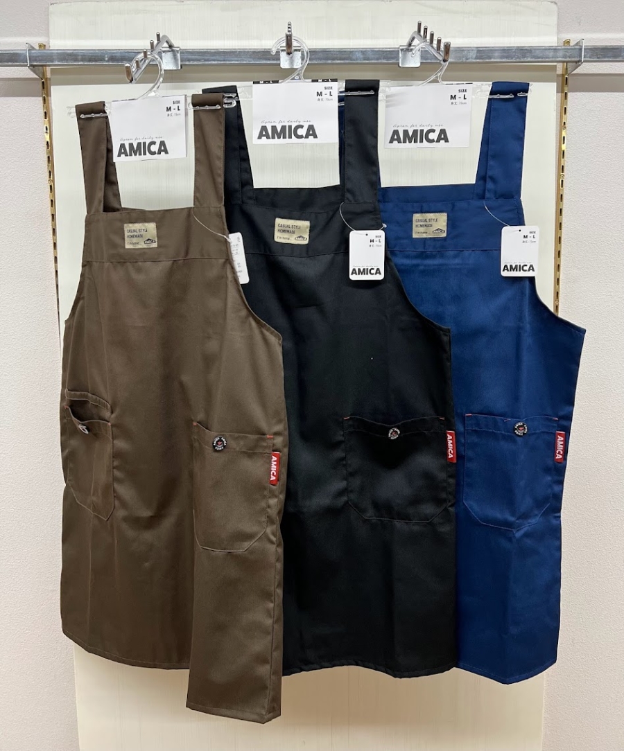 売れてます!!文化祭シーズン!!E/Cツイル無地H型ショート丈エプロン 15枚入り