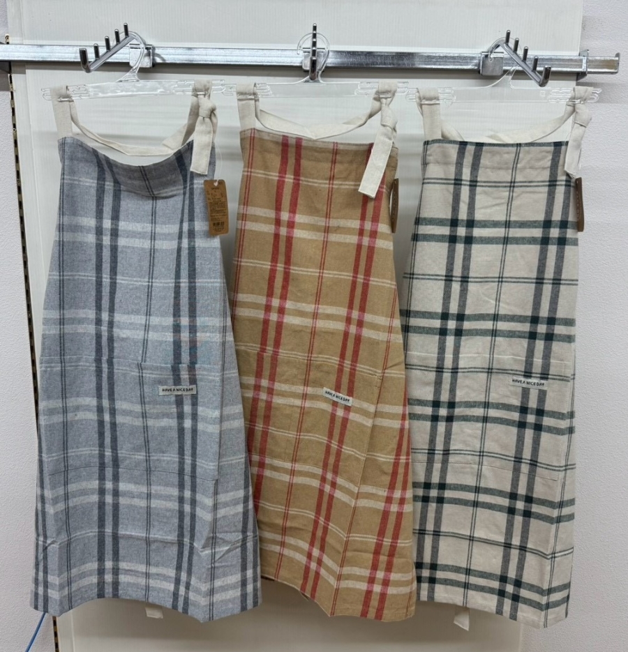 売れてます‼文化祭シーズン‼【インド綿】格子ホルターネックエプロン　30枚入り