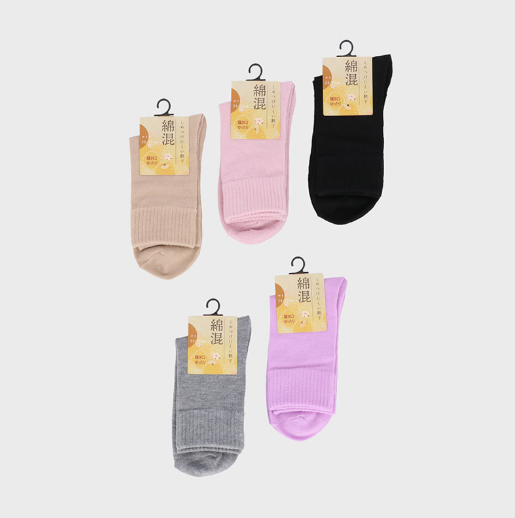 婦人綿混クルーソックス「F」　200足入り　292280　1足59円！！