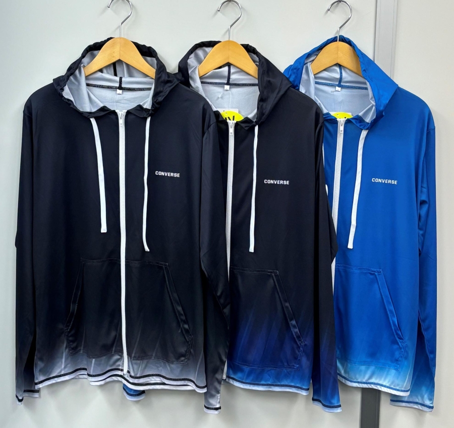 残り1セット!!!【特価】紳士CONVERSEラッシュパーカー(グラデ)　9枚入り　上代3500円