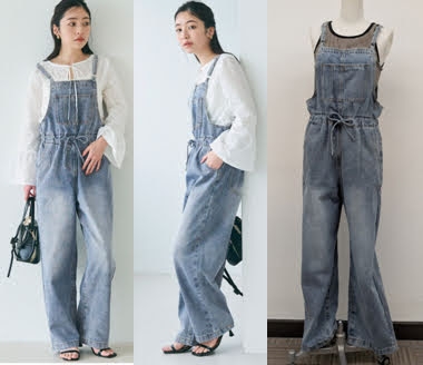 SALE!!【ラスト1ケース!】【倉庫一掃】デニムサロペット　6枚入り